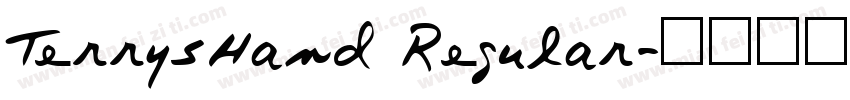 TerrysHand Regular字体转换